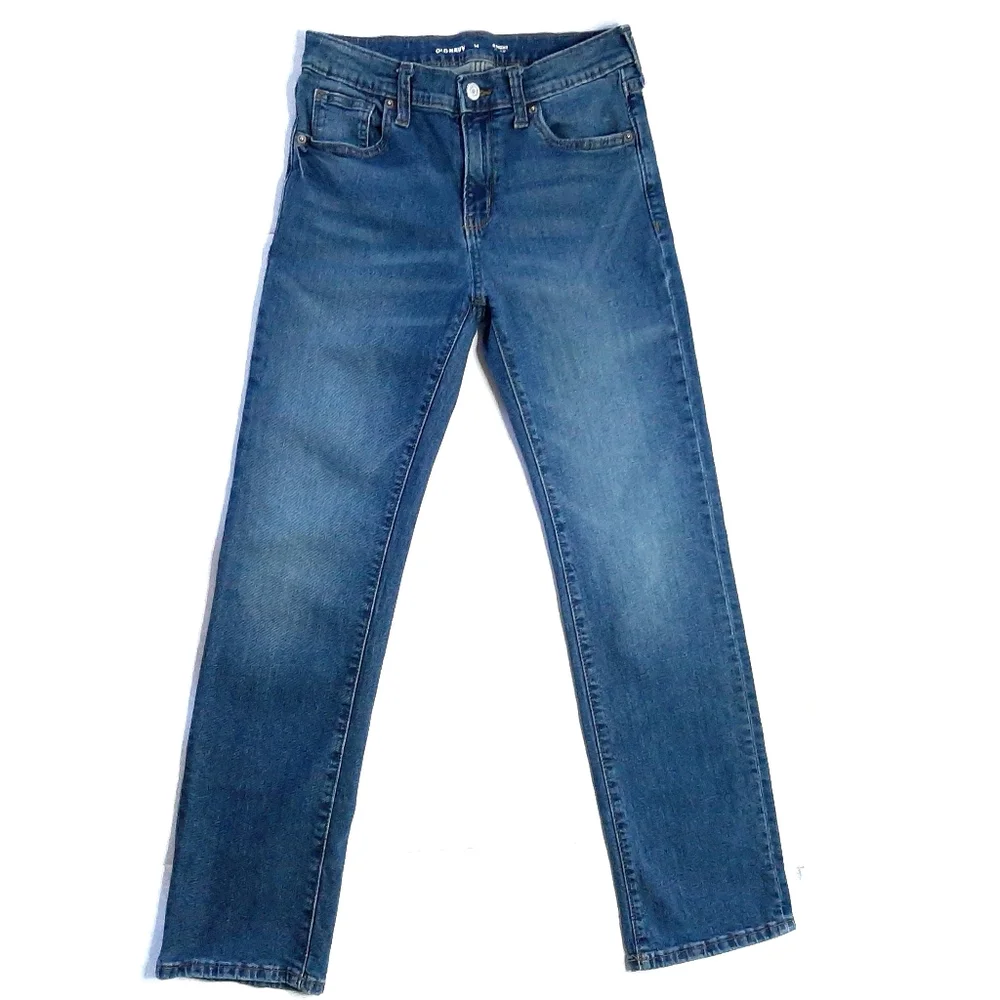 Old Navy Straight Built-In Flex Blue Jeans